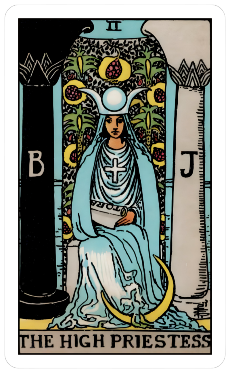 the high priestess card